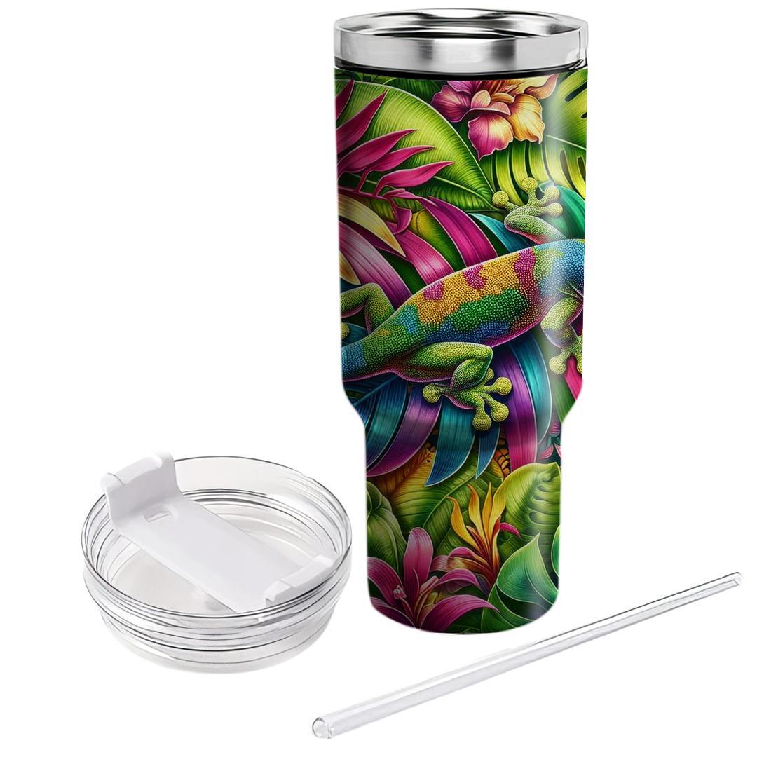 Artful Gecko Groove  Decorative Tumblers