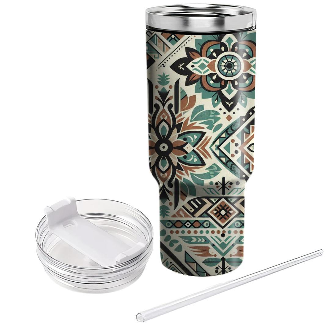 Elegant Tribal Pattern  Tumblers With Lids