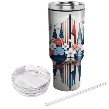 Reverberations Of Remembrance - Memorial Day  Tumblers With Lids