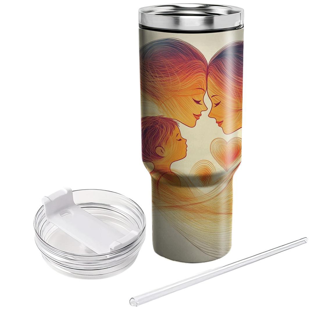 The Harmony Of Heartbeats: A Mother’s Love In Sync Insulated Tumblers