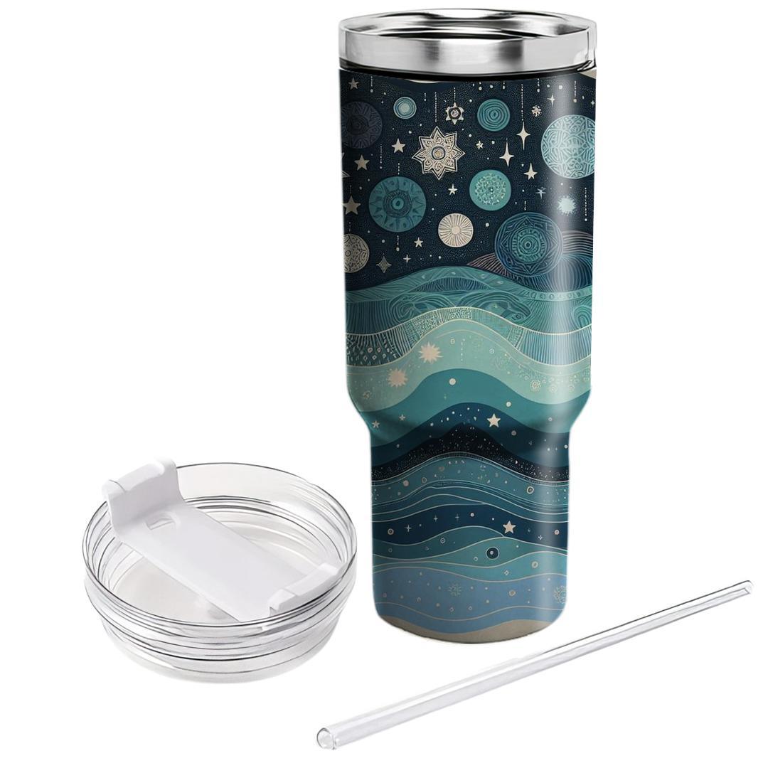 Celestial Rainbow Fade  Unique Tumblers