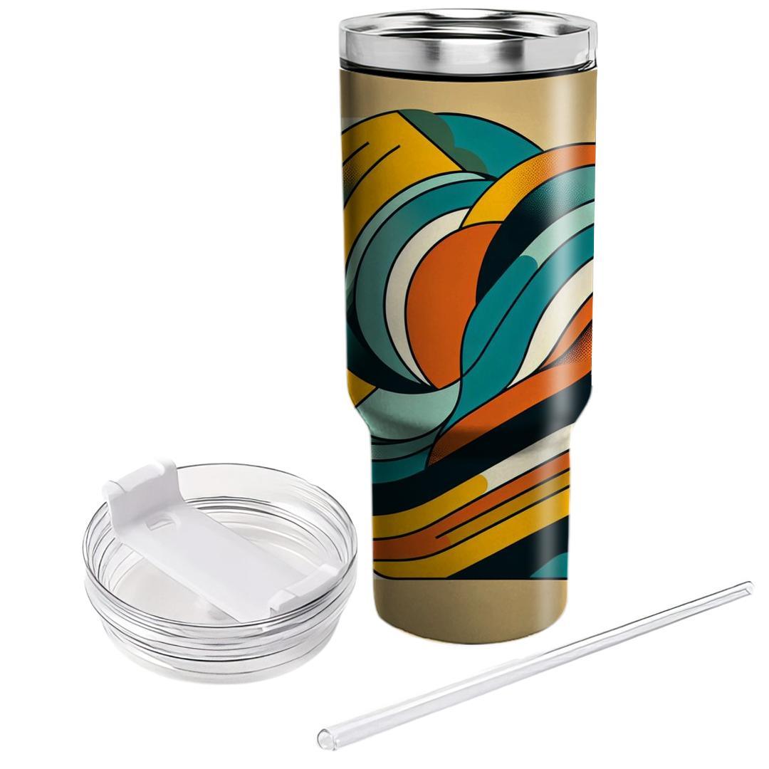 Funky Geometric Delight  Tumblers With Lids