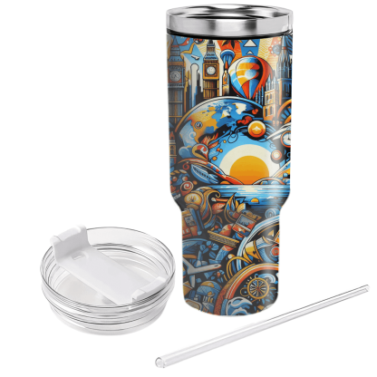 Joyful Journeys - Global Travel Day  Decorative Tumblers