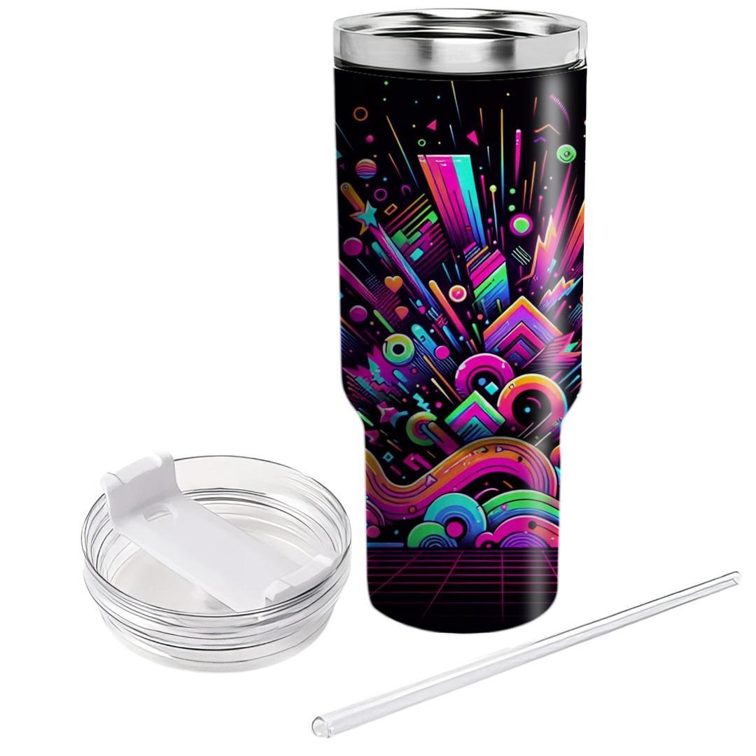 Electric Neon Burst  Insulated Tumblers