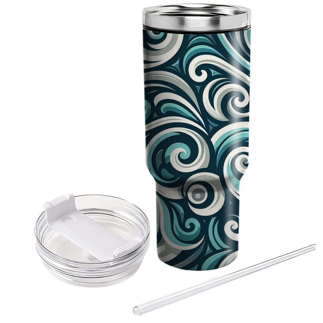 Stylized Swirling Patterns  Insulated Tumblers