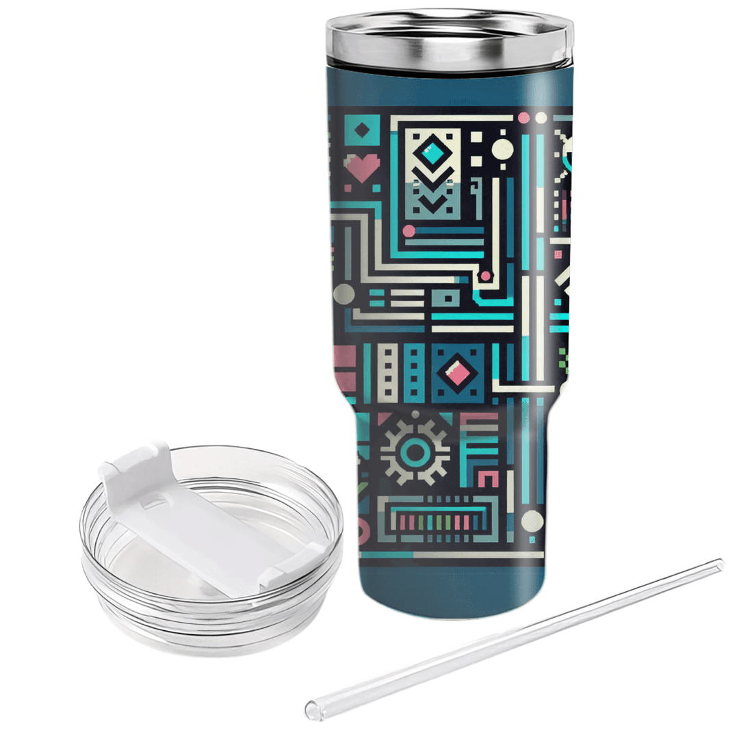 Electric Grid  Tumbler Cups