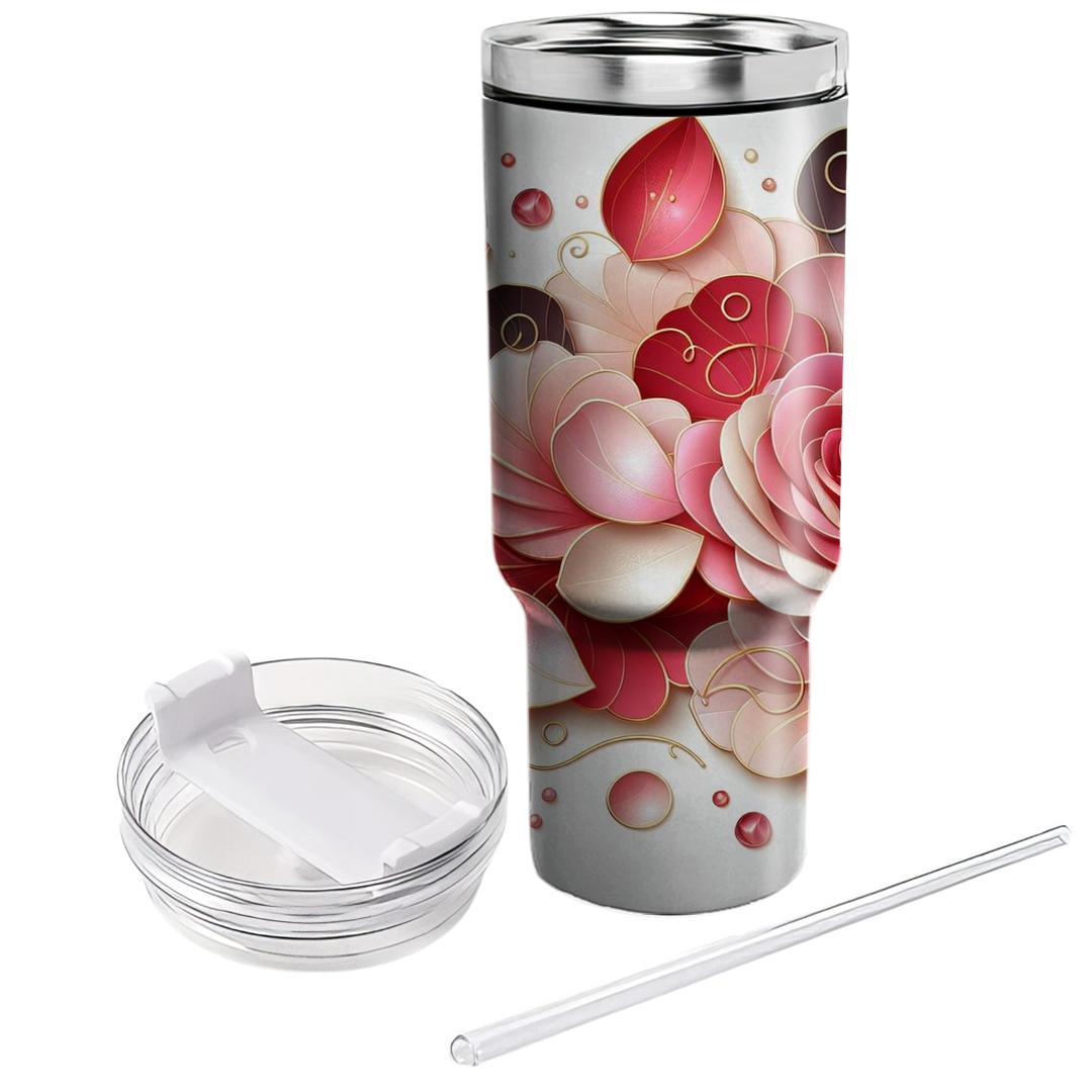 Rose Petal Rhapsody  Tumblers For Gifts
