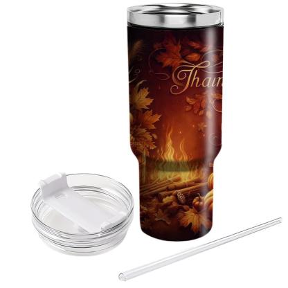 Embers Of The Past - Thanksgiving Reflections  Tumblers With Lids