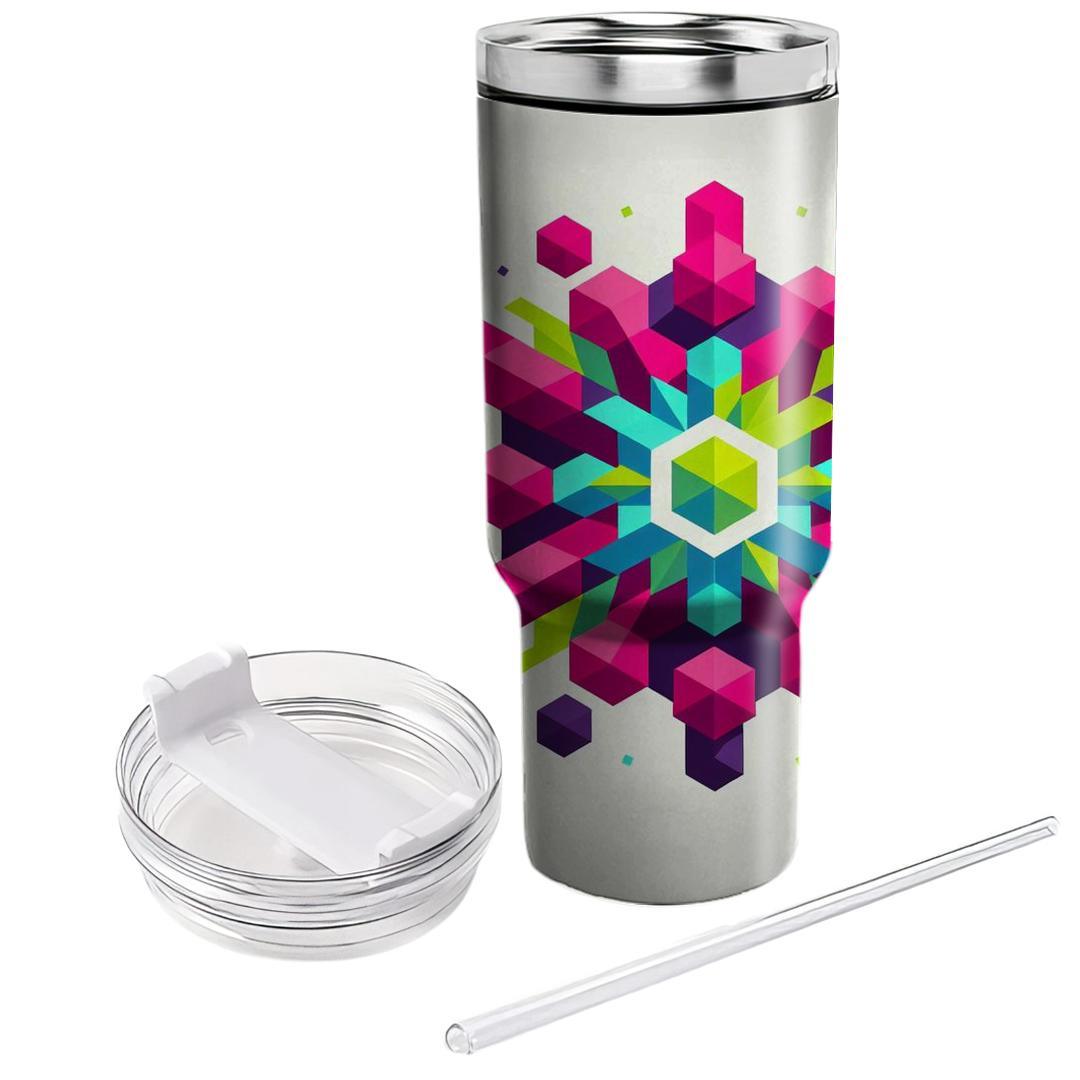 Prismatic Hexagon Burst  Tumblers For Gifts