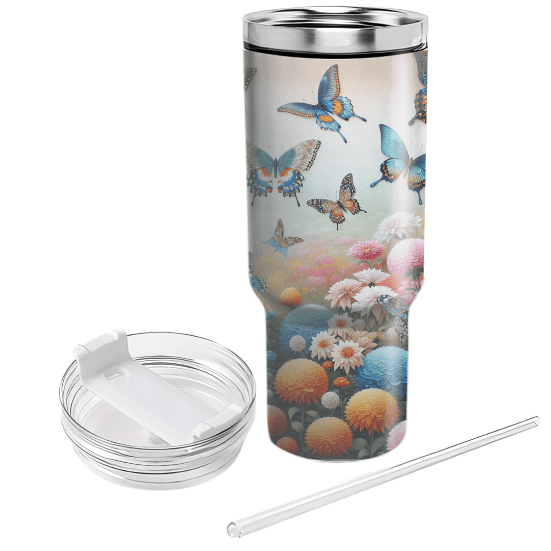 Elegant Butterfly Garden  Tumbler Cups