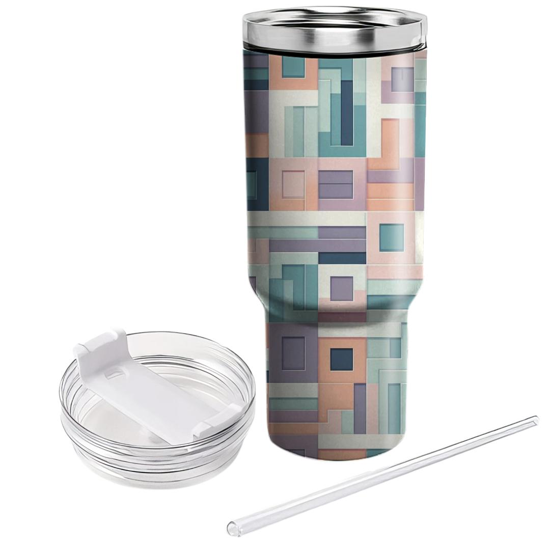 Layered Square Mosaic Unique Tumblers