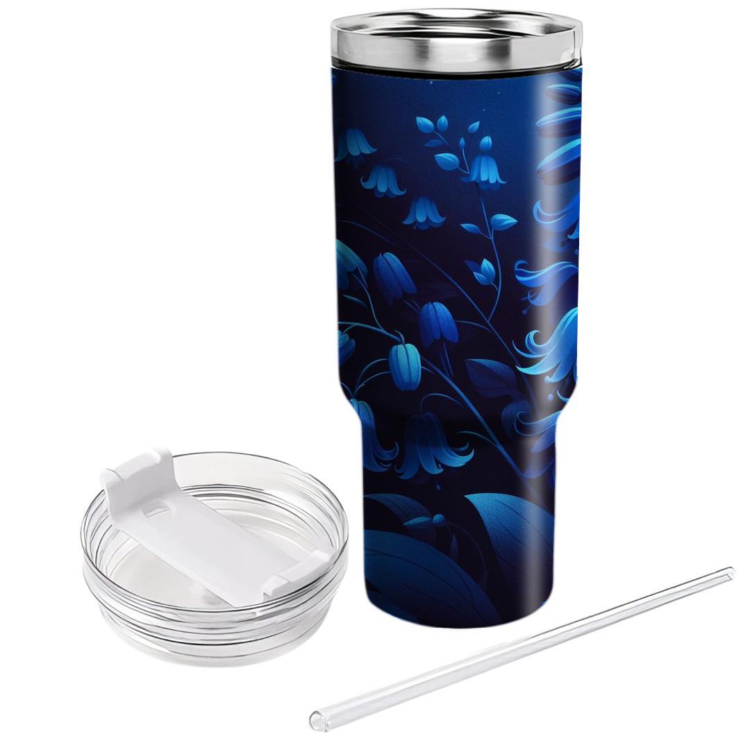 Midnight Bluebell Enchantment  Unique Tumblers