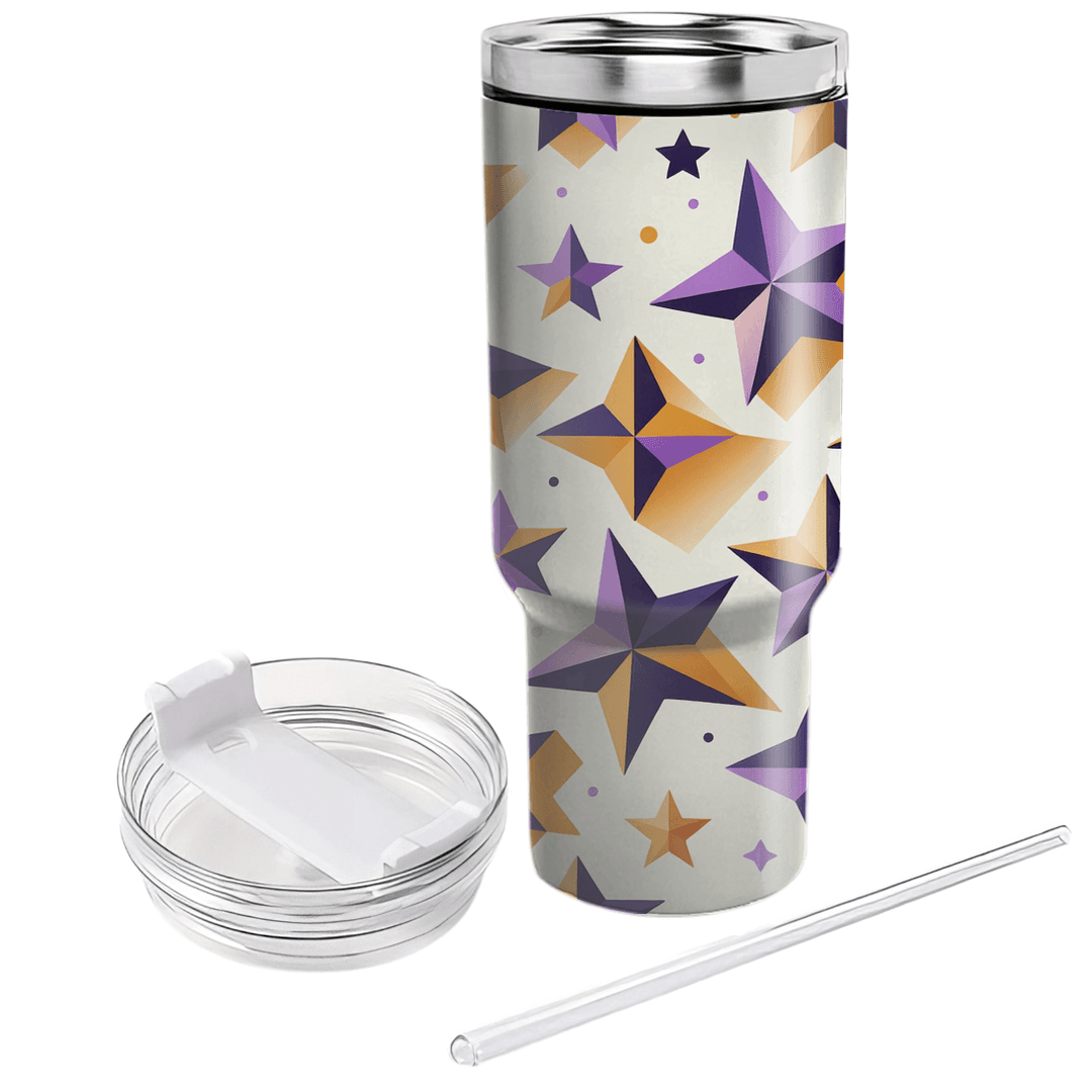 Modern Geometric Stars Decorative Tumblers
