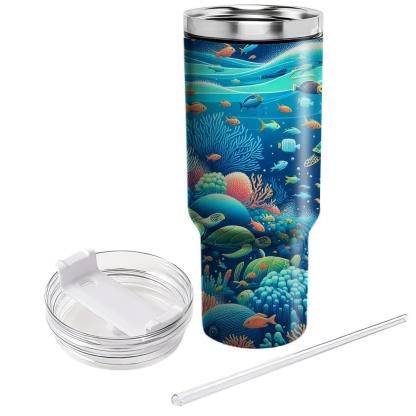 Summer Oceanic Adventure  Travel Tumblers
