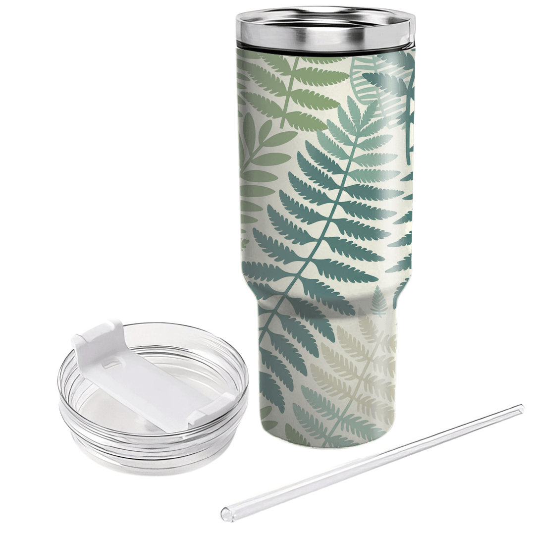 Stylized Fern  Decorative Tumblers