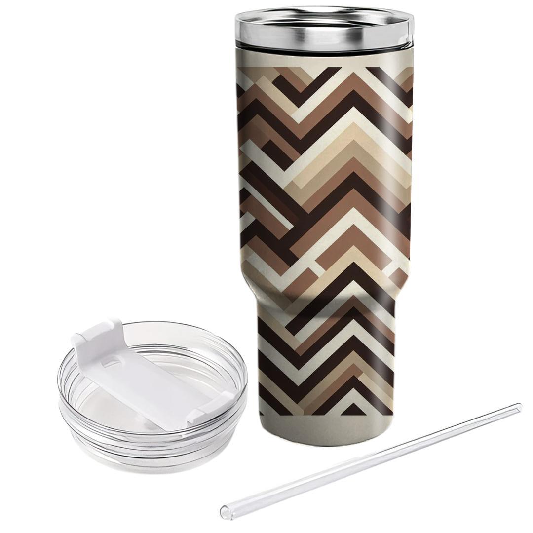 Abstract Tribal Chevron  Insulated Tumblers