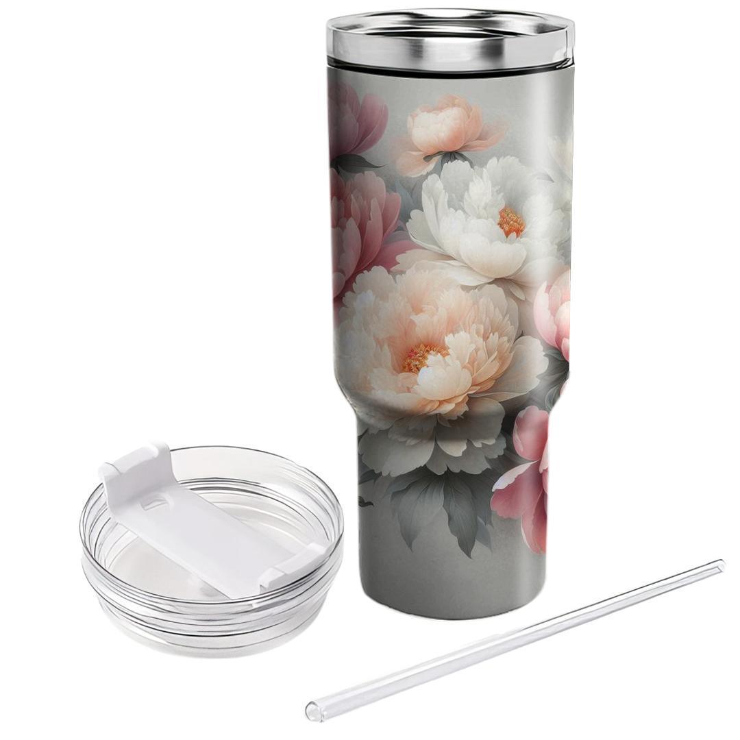 Pastel Peony Parade  Tumbler Cups