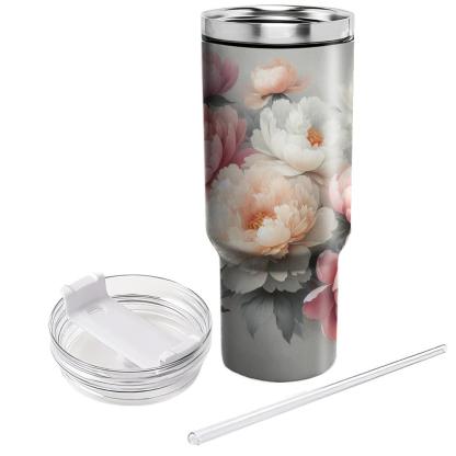 Pastel Peony Parade  Tumbler Cups