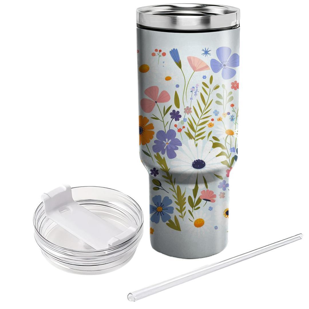 Charming Wildflower Bliss  Insulated Tumblers