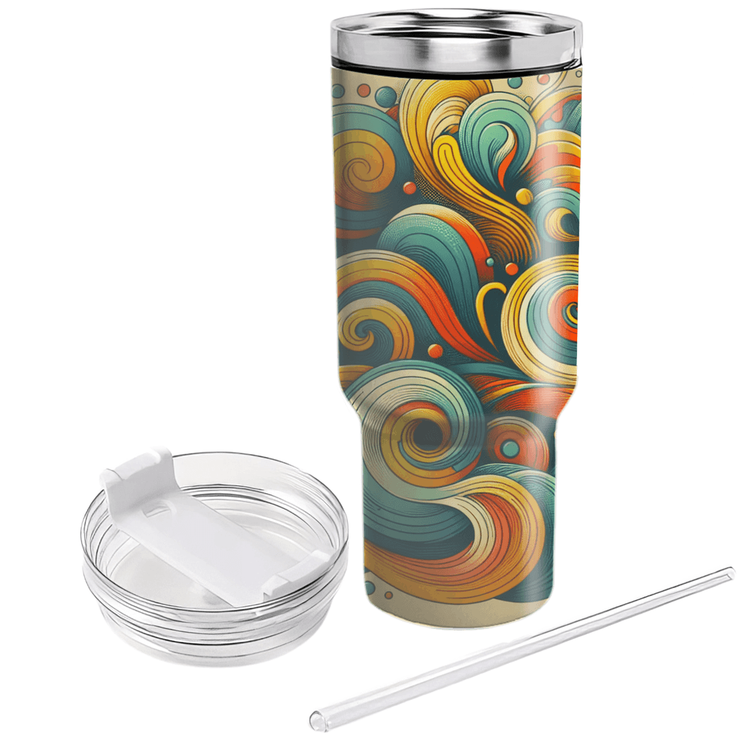 Groovy 70s Vibes Travel Tumblers