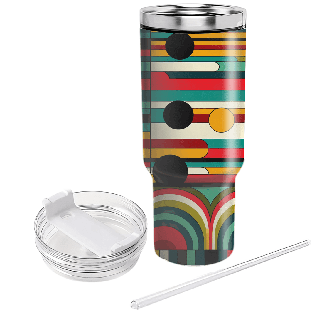 Mod Retro Patterns Decorative Tumblers