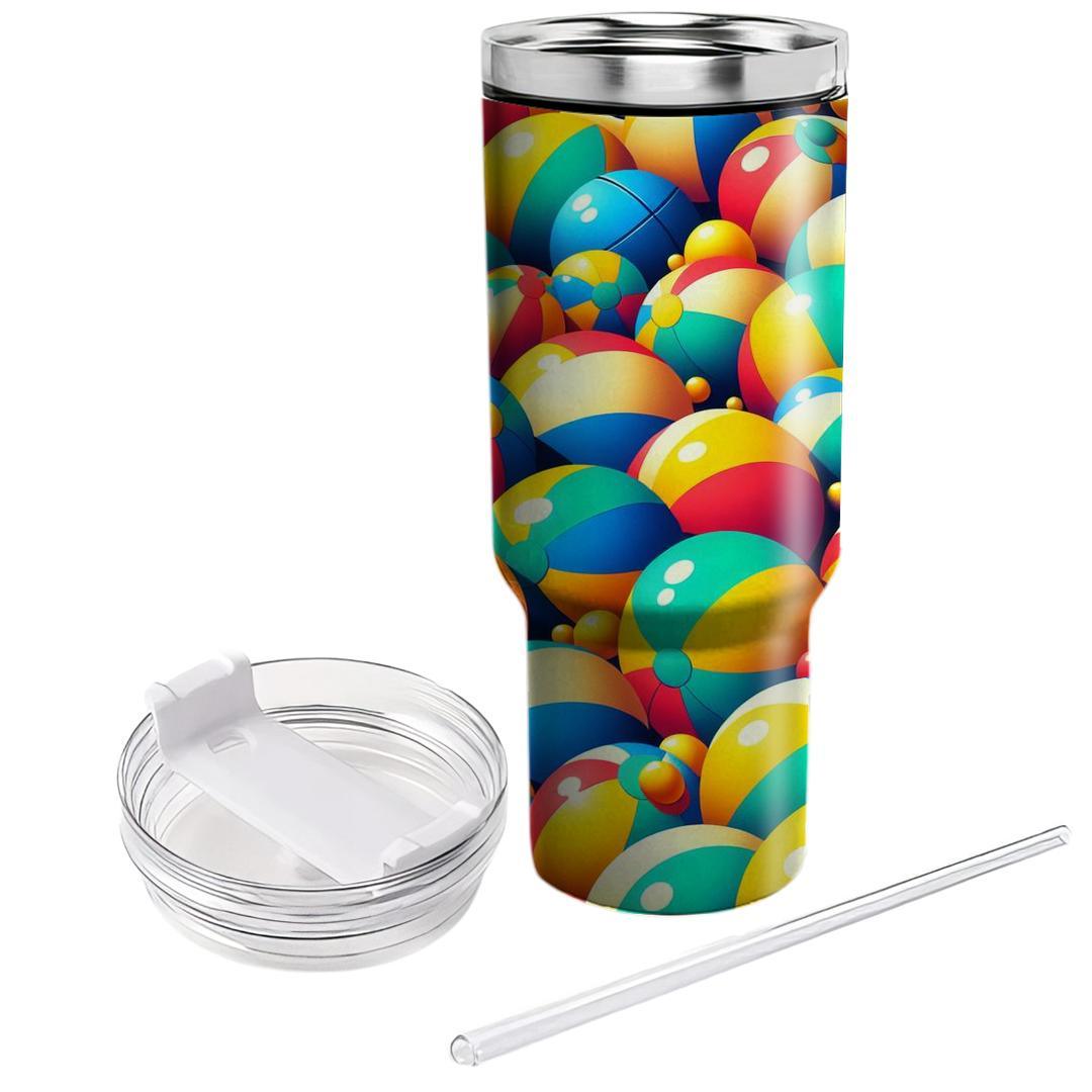 Cheerful Beach Balls  Unique Tumblers