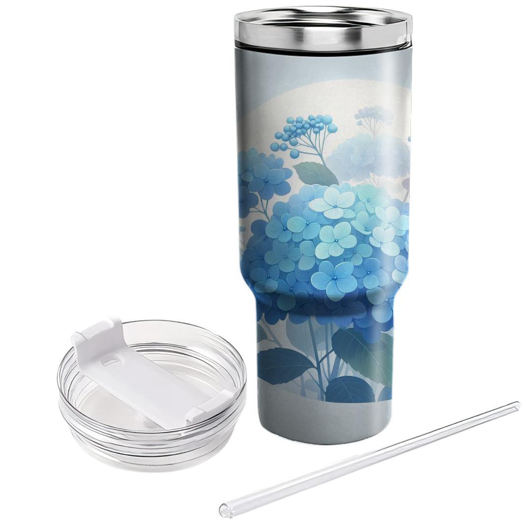 Dreamy Blue Hydrangea  Unique Tumblers