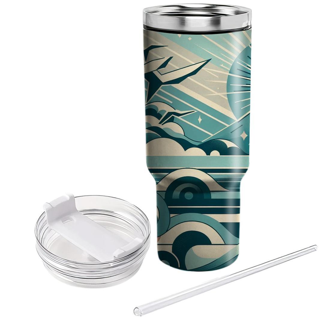 Ocean Wave Odyssey  Decorative Tumblers
