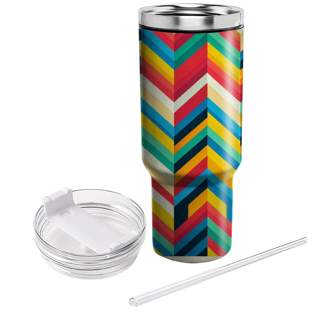 Prismatic Chevron Delight  Tumblers For Gifts