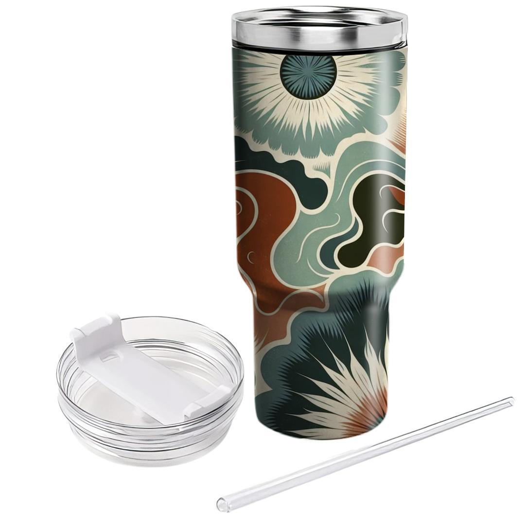 Earthy Tie-dye Delight  Travel Tumblers