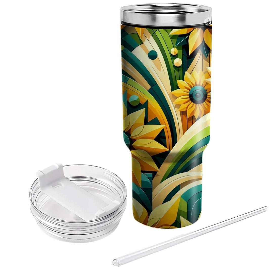Dynamic Sunflower Design  Tumblers For Gifts