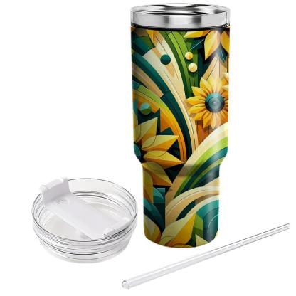 Dynamic Sunflower Design  Tumblers For Gifts