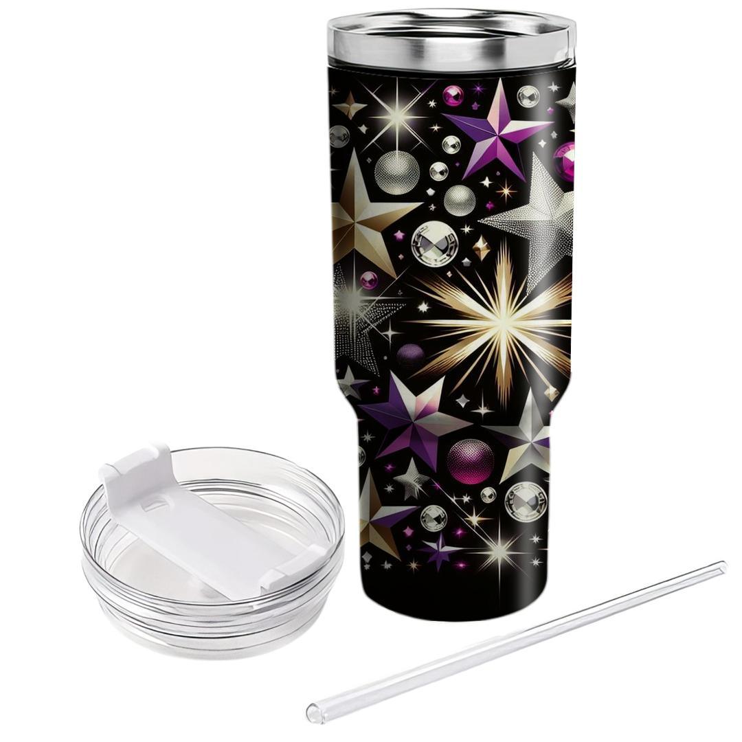 Flashy 80s Glam  Personalized Tumblers