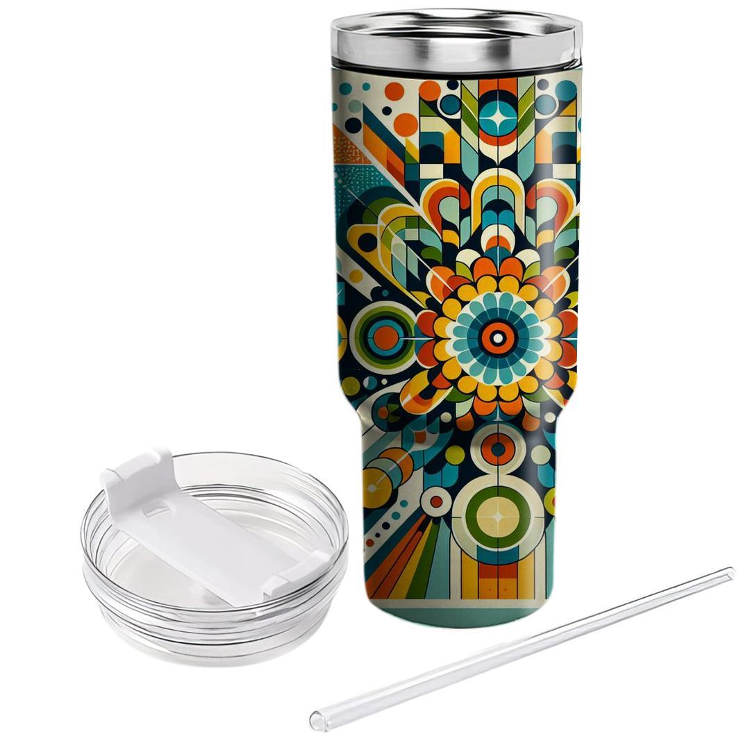 Funky 70s Pattern Party  Travel Tumblers