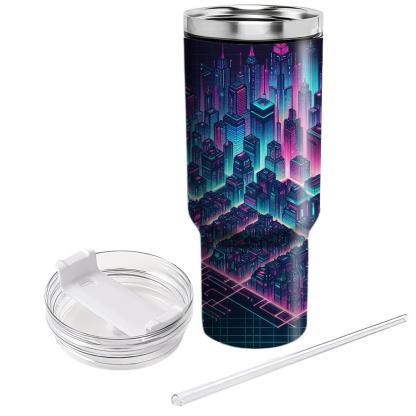 Cyber Cityscape  Tumbler Cups