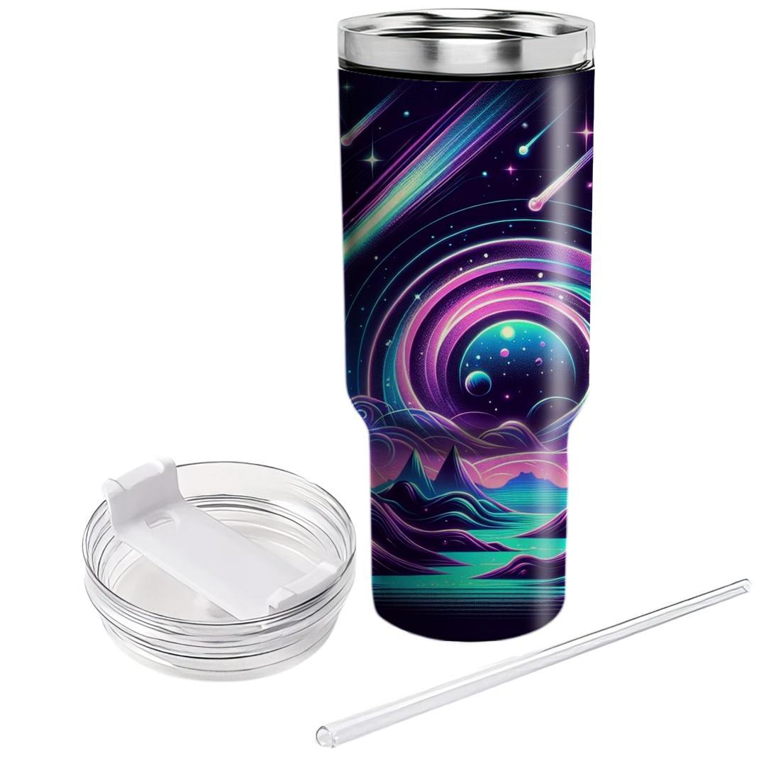Cosmic Neon Fantasy  Decorative Tumblers