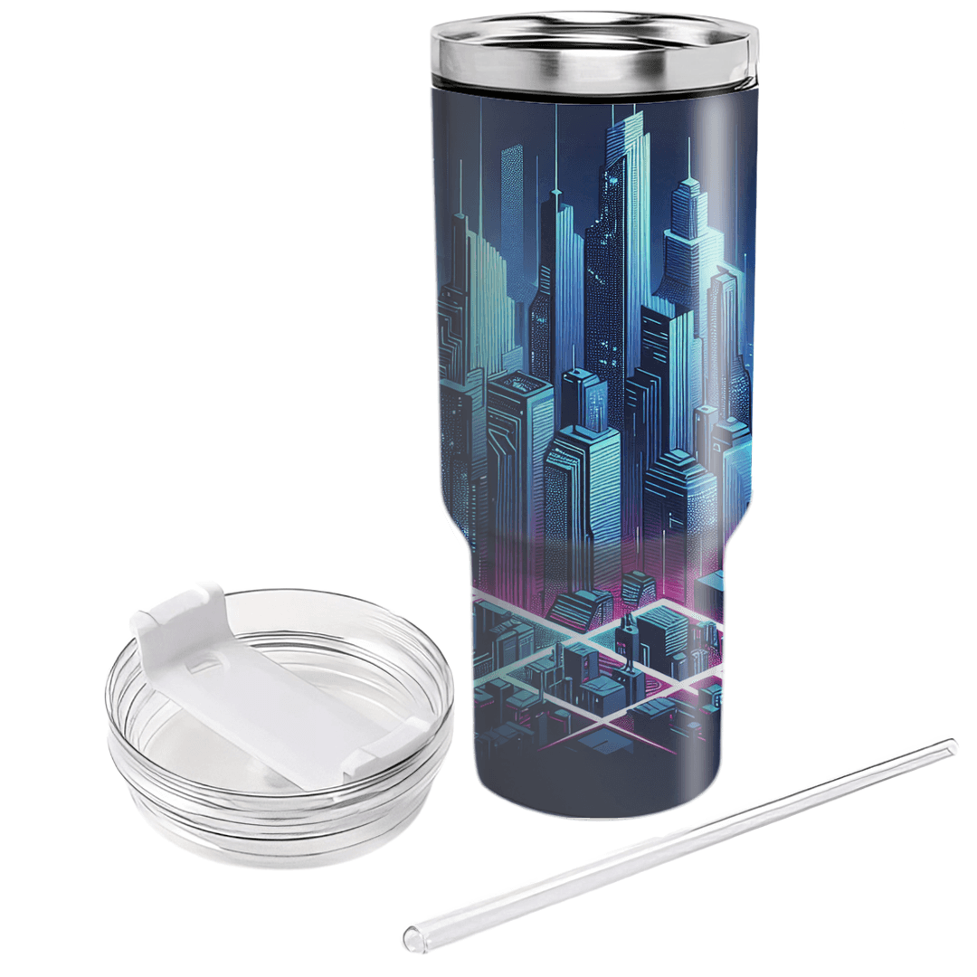 Futuristic Cityscape  Tumbler Cups
