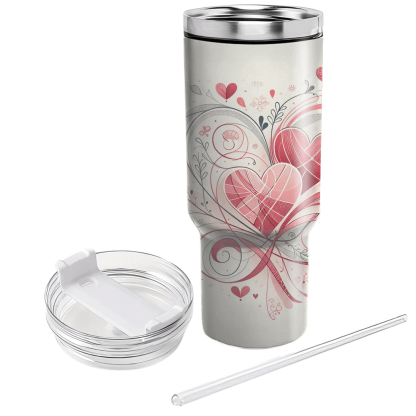 Harmony Of Hearts - Valentine’s Day  Decorative Tumblers