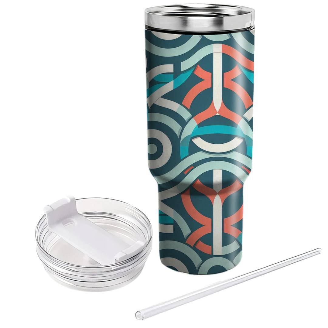 Interlocking Circular Designs  Decorative Tumblers