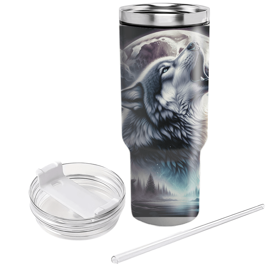 Fierce Wolf Spirit  Tumblers With Lids