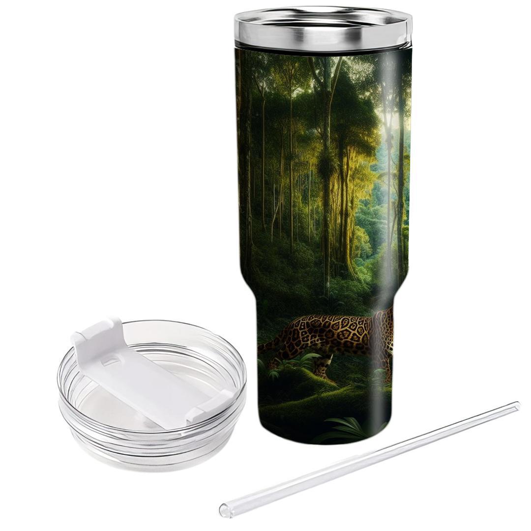 Jungle Majesty Leopard  Travel Tumblers