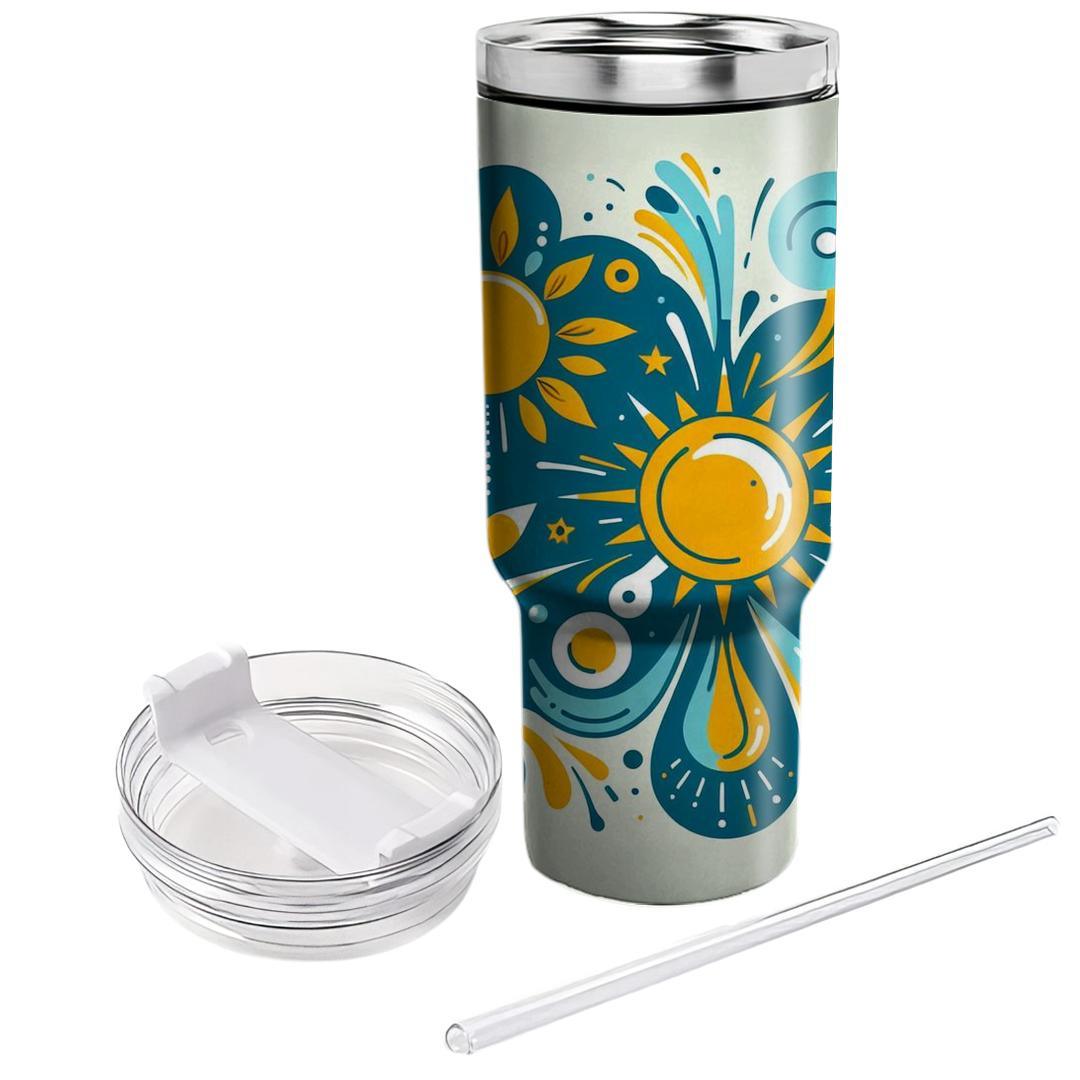 Dreaming Of Summer - A Unique Summer Solstice  Tumbler Cups