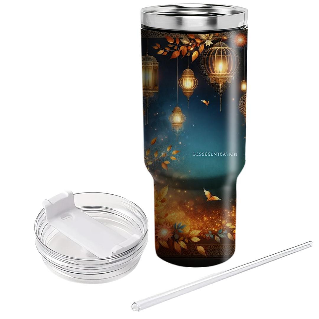 Autumn Nights And Lights  Tumblers With Lids