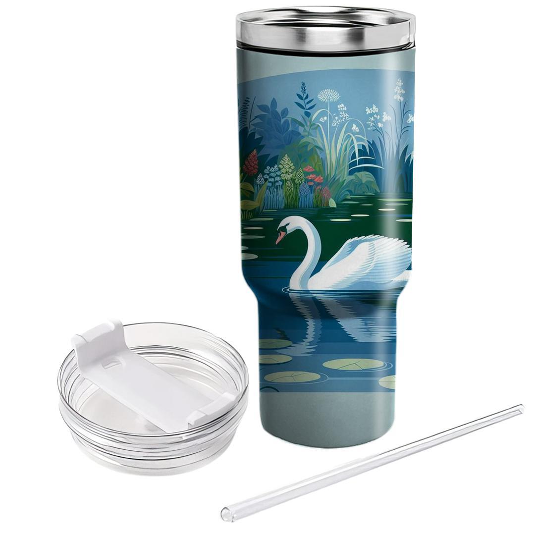 Serene Lake Reflections  Personalized Tumblers