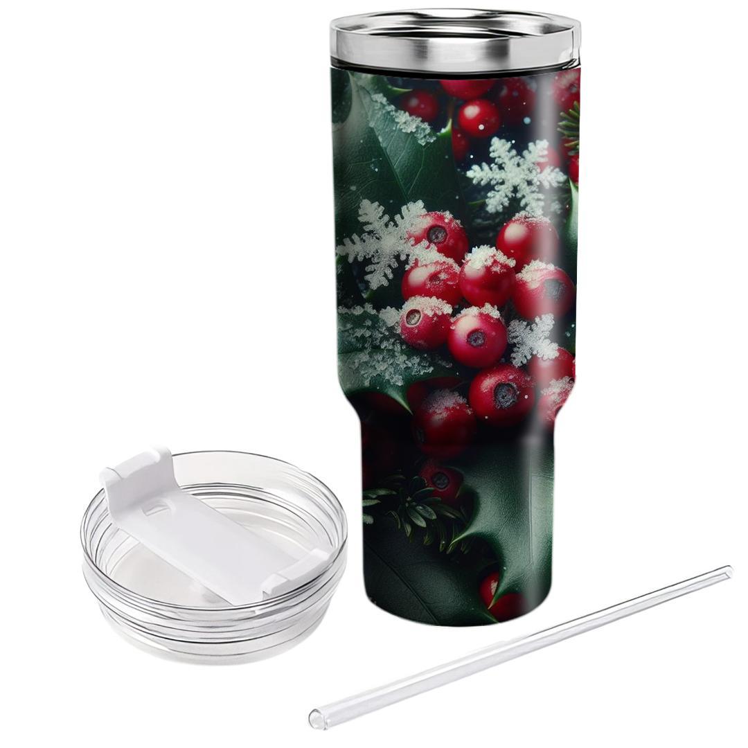 Cranberry Holly  Unique Tumblers