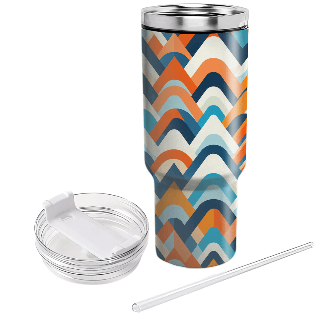 Energetic Triangle Wave Custom Tumblers