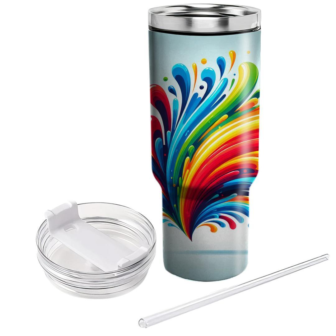 Retro Rainbow Burst  Insulated Tumblers