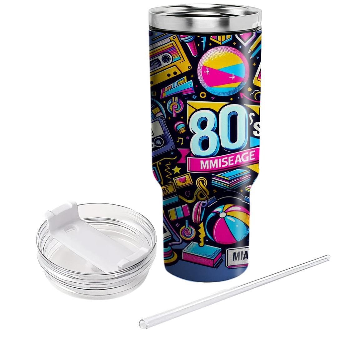 80s Pop Culture Collage  Unique Tumblers