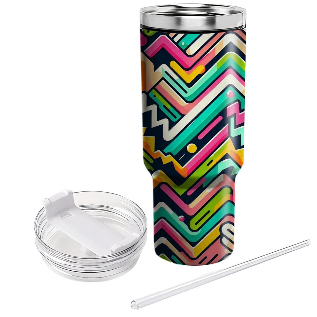 Energetic Zigzag Lines  Tumblers For Gifts
