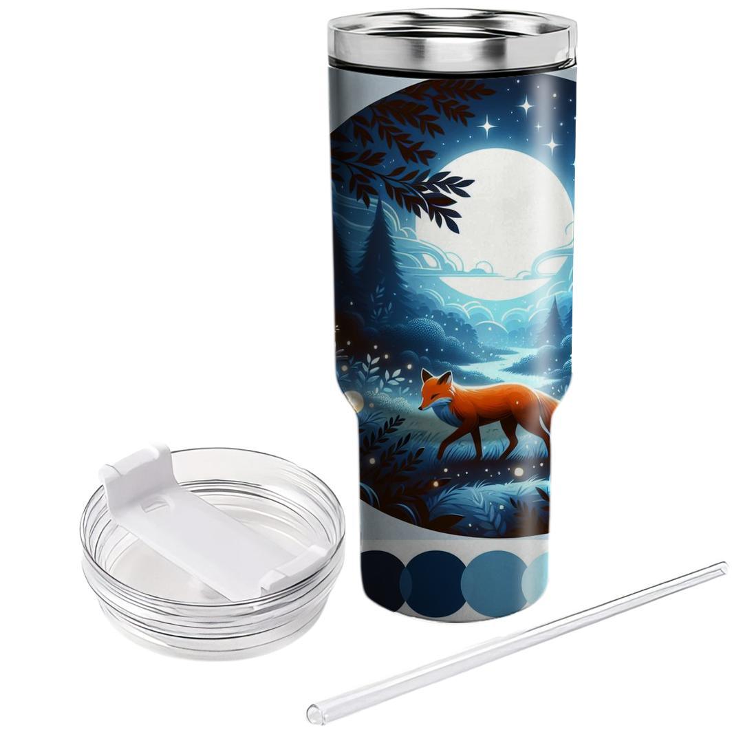 Mysterious Fox Glade  Personalized Tumblers